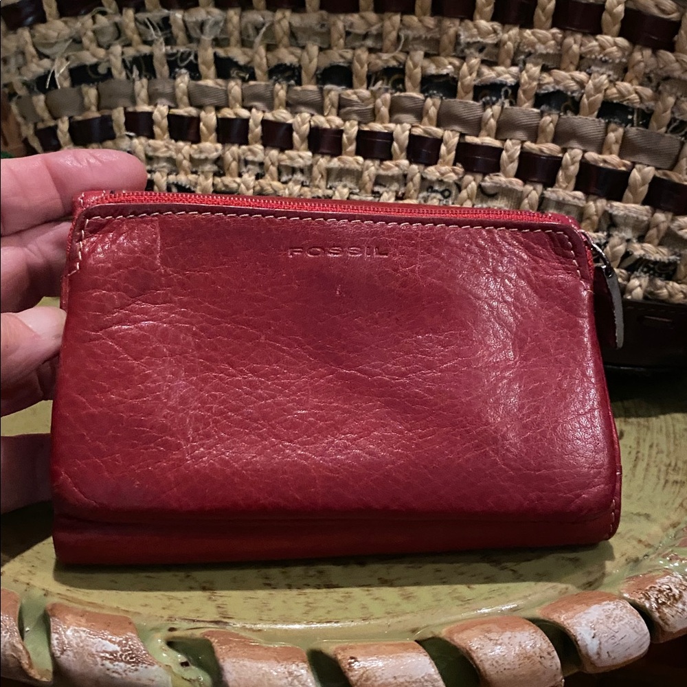 vintage fossil leather wallet - Picture 7 of 16